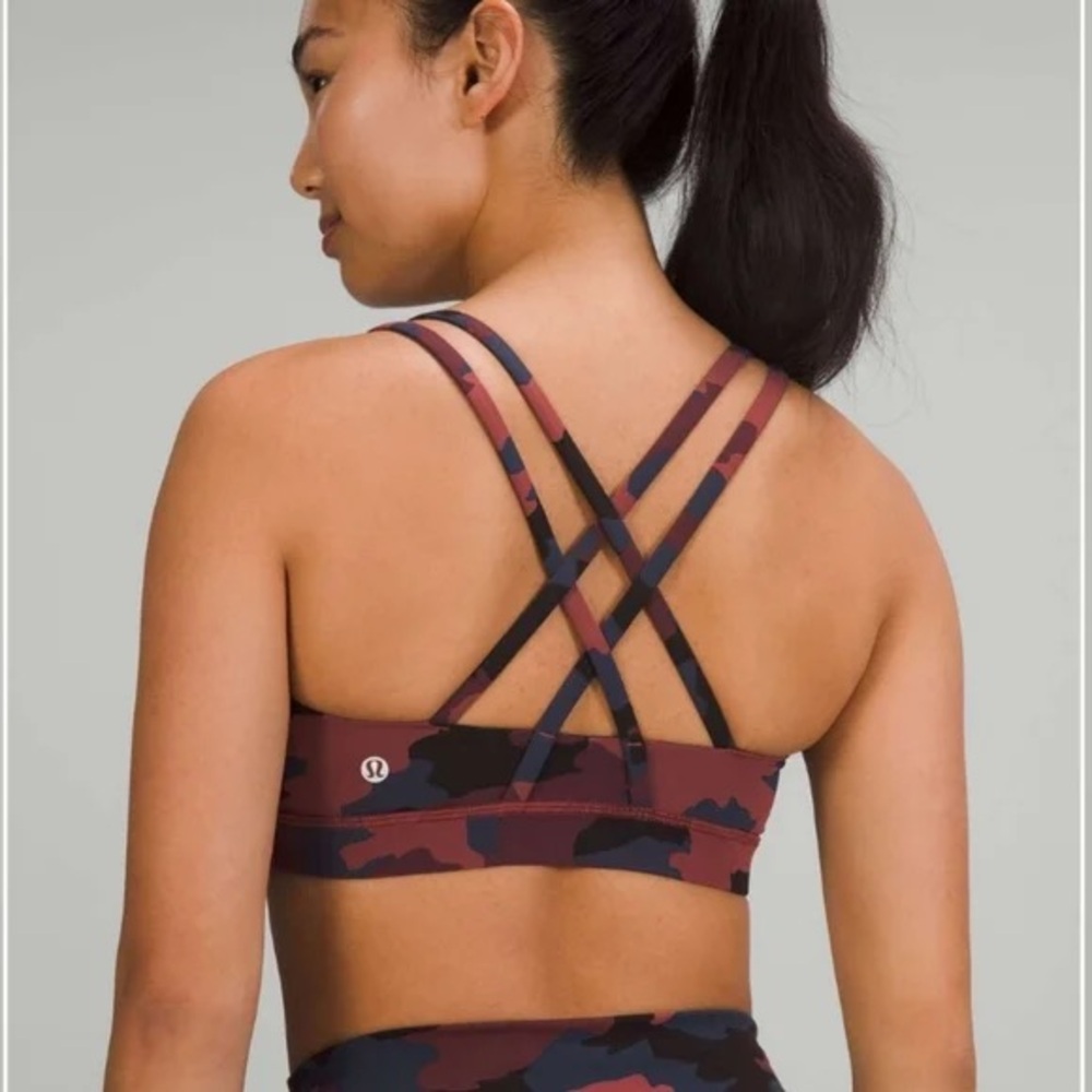 Lululemon Energy Sports Bra - Red Camouflage